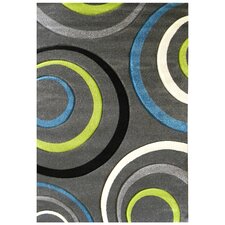 Studio 605 Charcoal Geometric Design Rug