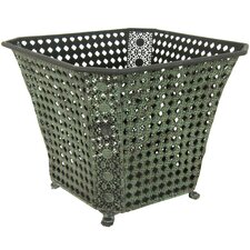 Square Wrought Iron Waste Basket