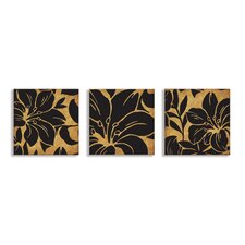 Stupell Industries Home Décor Floral Print Canvas Wall Art in Dark