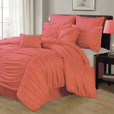 Venetian Ruched 8 Piece Comforter Set