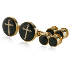 14 karat Christian Formal Cufflink Set