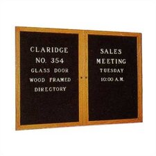 No. 3054 Wood Framed Glass Door Directory