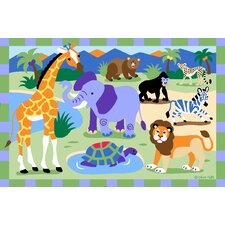 Olive Kids Wild Animals Jungle Kids Rug