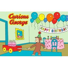 Curious George Birthday Kids Rug