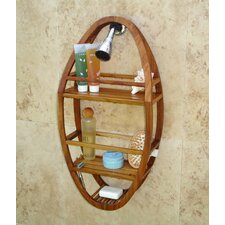 Aqua Teak Spa Teak Oval Shower Organizer