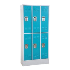 Winport Morgan 3 Wide Double Tier Locker