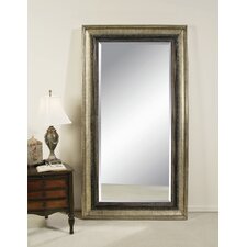 Galindo Leaner Mirror   Antique Silver