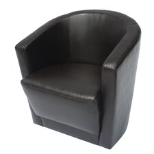 FlashFurniture Club Lounge Chair with Barrel Shape