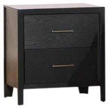 Lincolnville 2 Drawer Nightstand in Black