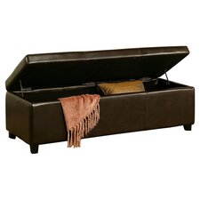 Frankfurt Storage Ottoman in Dark Brown