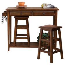 Nutley 3 Piece Table Set in Espresso