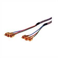 Plenum High Resolution 3 RCA Plugs Each End Component Video Cables