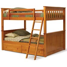 Full over Full Standard Bunk Bed with Underbed Storage