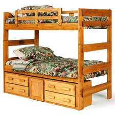 Extra Tall Twin over Twin Standard Bunk Bed with Underbed Storage