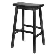 Saddle Seat 29 Bar Stool in Black