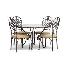 Baxton Studio Hear 5 Piece Dining Set