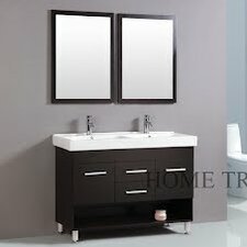 Virtu Gloria 48 Double Sink Bathroom Vanity Set