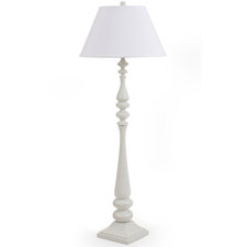 Lathed Coastal Floor Lamp