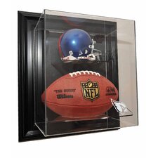 Mini Helmet and Football Case Up Display