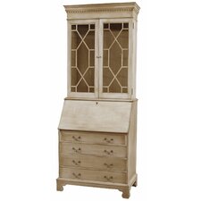 Painted Drawer Secretary with Laptop Pigeonholes & Hutch