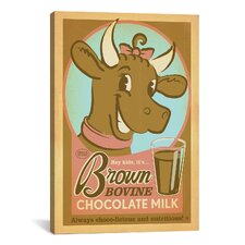 iCanvasArt Brown Bovine Chocolate Mile by Anderson Design Group