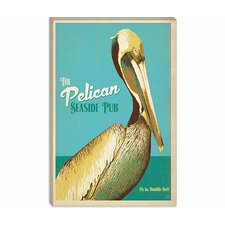 The Pelican Seaside Pub Canvas Wall Art