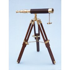 Floor Standing Leather Harbor Master Telescope