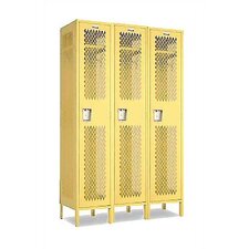 Invincible II Single Tier 3 Wide Locker (Assembled)