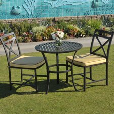 San Michele 3 Piece Bistro Set with Cushion