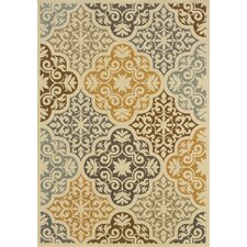 Bali Ivory/Grey Floral Rug