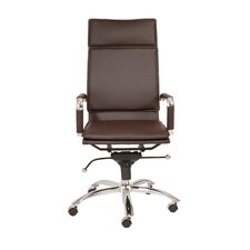 Gunar Pro High Back Leatherette Office Chair with Arms