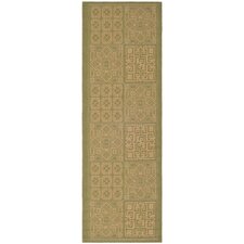 Safavieh Courtyard Light Green/Natural Rug