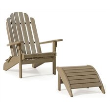 Bayfront Folding Adirondack Chair and Ottoman