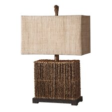 Woven Rattan Barbuda Table Lamp