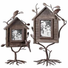 Bird House Picture Frame (Set of 2)