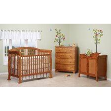 Thompson 4 in 1 Convertible Crib Set with Toddler Bed Conversion Kit