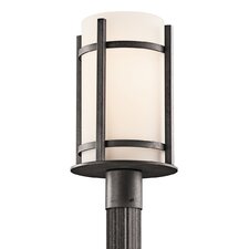 One light outdoor post lantern Camden collection Aluminum construction