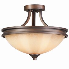 Fifth Avenue 3 Light Semi Flush Mount