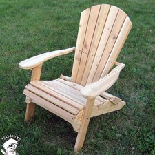 Buyers Choice Phat Tommy Folding Wide Cedar Adirondack Chair