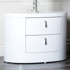 Jengo White High Gloss Nightstand