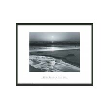 Birds on a Beach Framed Print by Ansel Adams   16 x 20