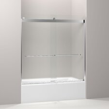 Levity Sliding Bath Door, 59 3/4 H X 56 5/8   59 5/8 W, with 1/4