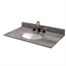 Napoli 61 Granite Double Bowl Vanity Top with Sink