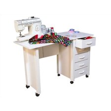 VHZ Office 43 W Mobile Craft Computer Desk