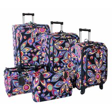 Wild Flower 360 Quattro 5 Piece Luggage Set