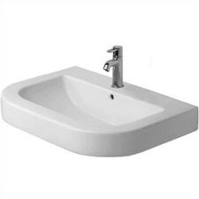 Happy D 3 Hole Pedestal Bathroom Sink